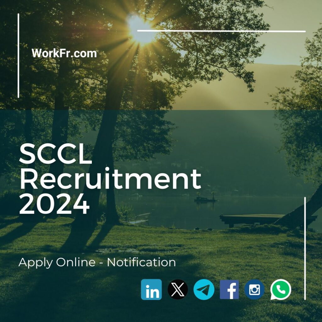 SCCL Recruitment 2024 Apply Online